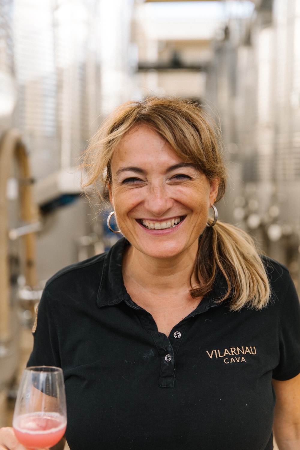 Eva Plazas, the winemaker at Vilarnau