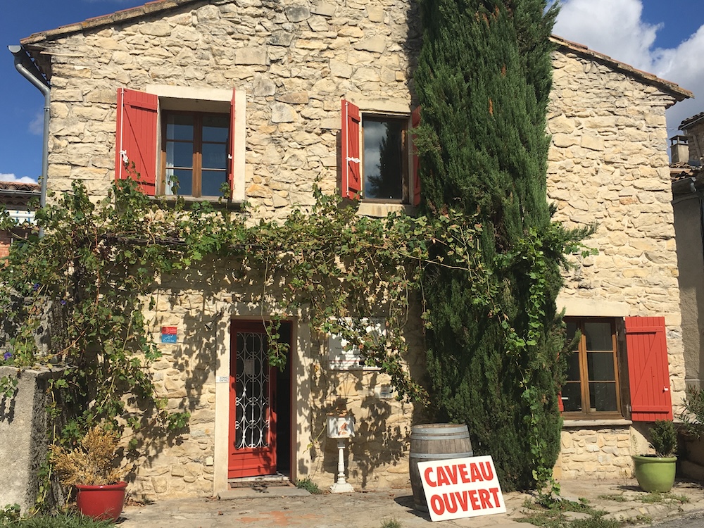 The cellar door facilities at Domaine Les Grandes Costes