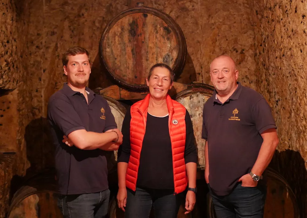 Edouard, Sylvie and Michel at Champagne Lancelot-Royer