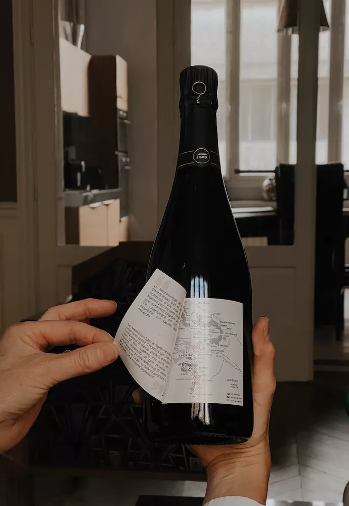 A booklet explaining the vineyard sites at Champagne Lombard