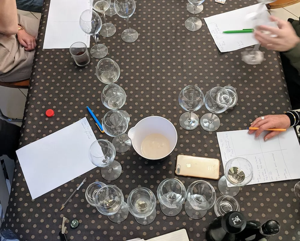 A dosage session at Champagne Laurianne Lejour