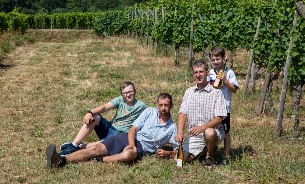 La famille Ruhlmann dans leur vignoble
