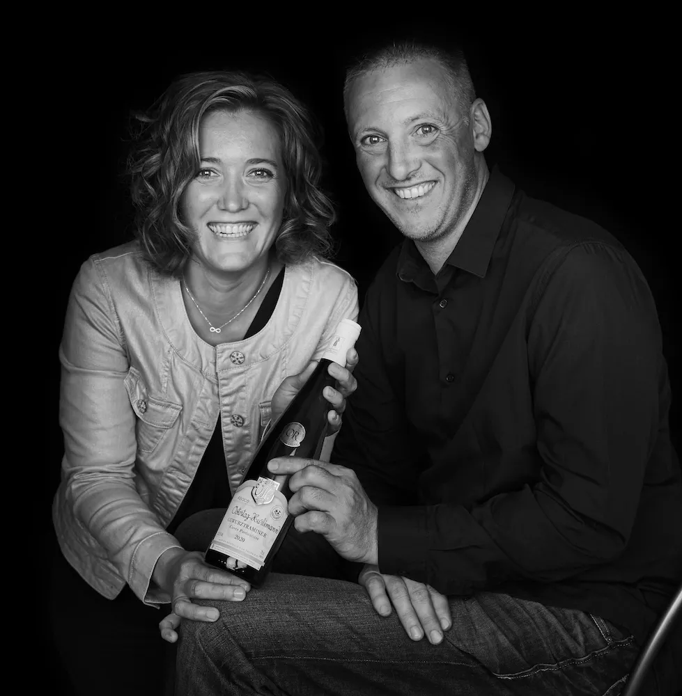 Sylvie Hurlimann et son frère Yannick, cinquième génération du domaine familial Ostertag-Hurlimann