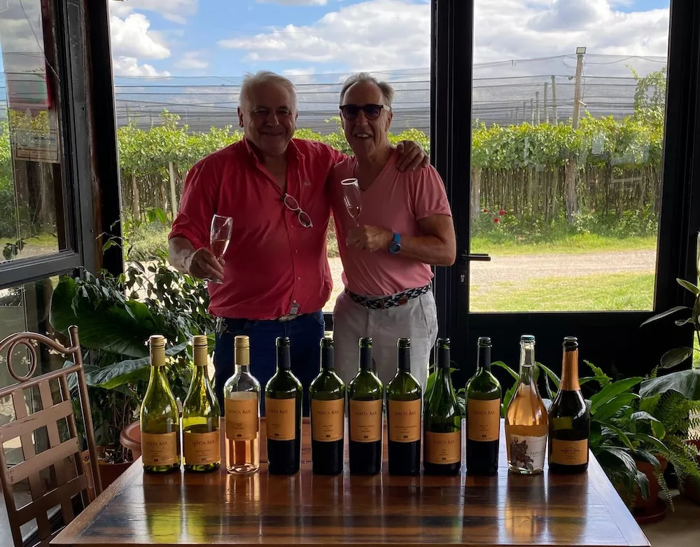 Jean Bousquet enjoying time with his friends at his Mendoza project.
