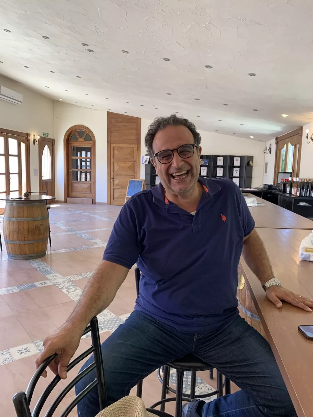 Dr. Dargham Touma, winemaker and co-owner at Chateau Heritage.