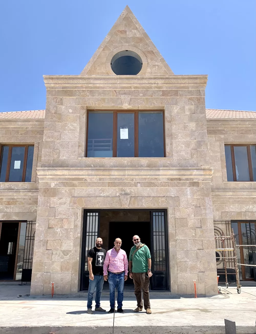Ziad Ammar, the owner, Rabih Sadaka, the winemaker, and Najib Moutran, the marketing.