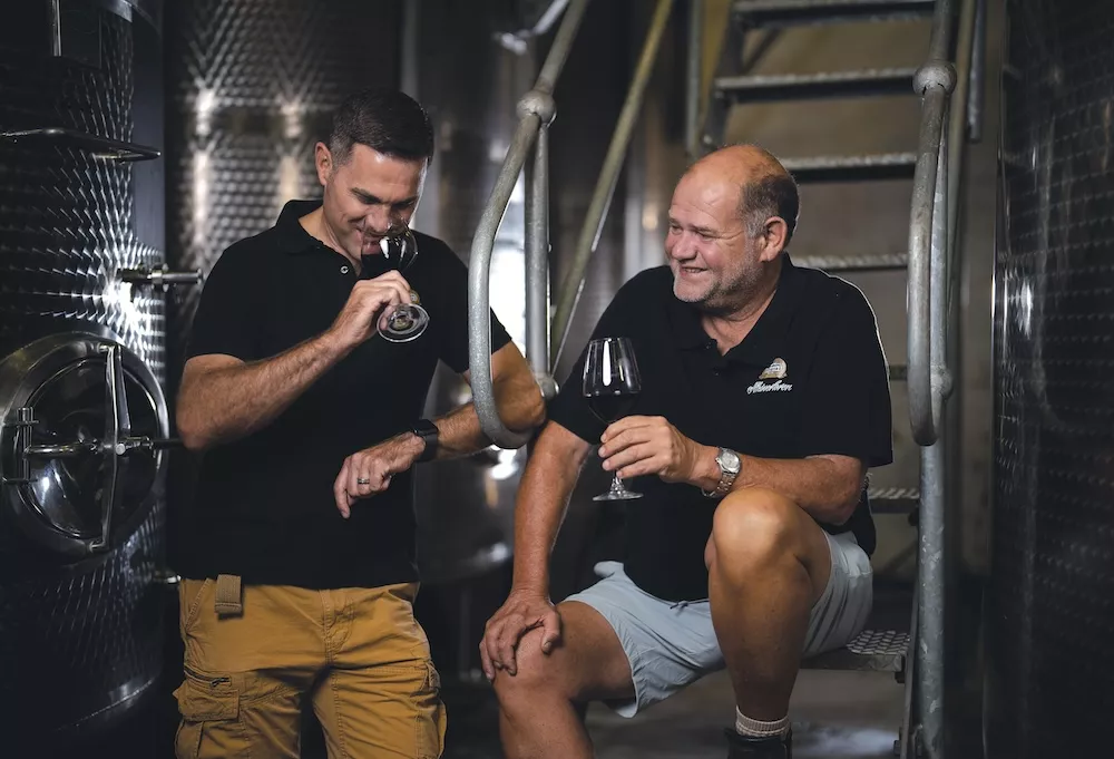 Danie Malan et Wilhelm de Vries.
