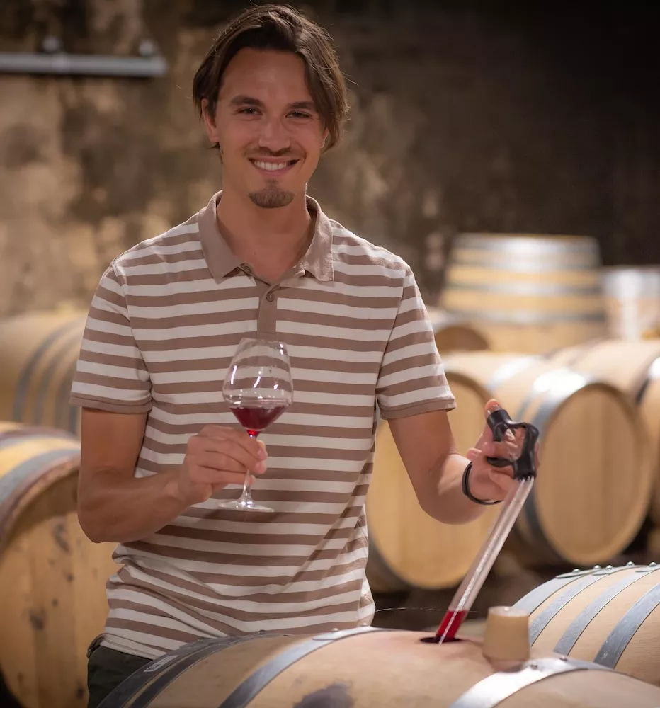 William Waterkeyn, the winemaker at Domaine Jessiaume