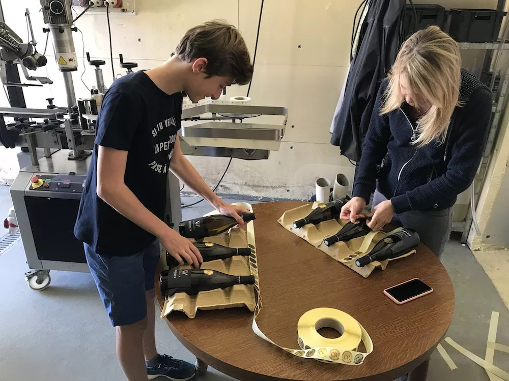 Preparations at Domaine Vincent Wengier