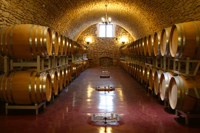 The hypogeum Torrevento's wine cellar